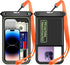 Temdan 2 Pcs Floating Waterproof Phone Pouch, Universal IPX8 Dry Bag for iPhone 15 Pro Max/14/13/12/11/SE/8, Galaxy S23