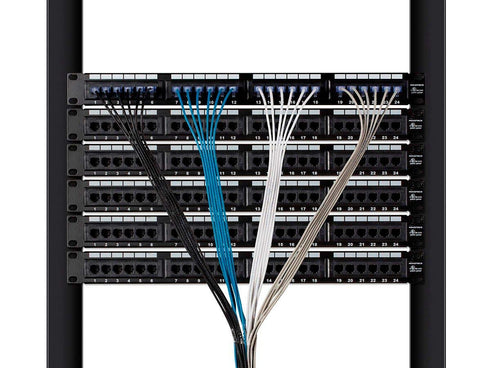 Monoprice Cat6A Ethernet Patch Cable, 5-Pack, 3 Feet, Snagless RJ45, 550Mhz, 10G, UTP, Black - SlimRun Series