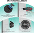 WALI Dummy (SD-4), 4 Packs, Fake Security CCTV Dome Camera with Flashing Red LED Light with Security Alert Sticker