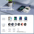 2024 Version 3 in 1 Wireless Super Fast Charging Station for iPhone, Apple Watch, AirPods, Magnetic Foldable Dock, White
