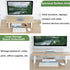 TEAMIX 24 inch Monitor Stand Riser, Wood & Steel Desktop Organizer for Laptop, PC, Printer, Office Supplies