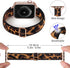 SICCIDEN Slim Stretchy Bands Compatible with Apple Watch Band 49mm 45mm 44mm 42mm, Women Nylon Thin Strap (Leopard/Rose