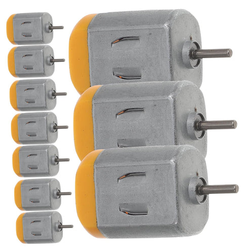 20pcs POPETPOP Motor Round Shaft Electric Motor for Toy Boats for Projects Easy to Install High Reliability