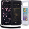 TORU CX PRO Case for Galaxy S10 Plus, Slim Protective Cover with Card Holder, Hidden Wallet Flip Slot, Flowers