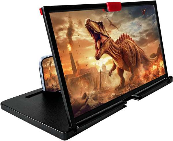 Olnverath 12'' Screen Amplifier for Cell Phone,3D HD Screen Expanders for Movie,Video,Gaming,Foldable Mobile