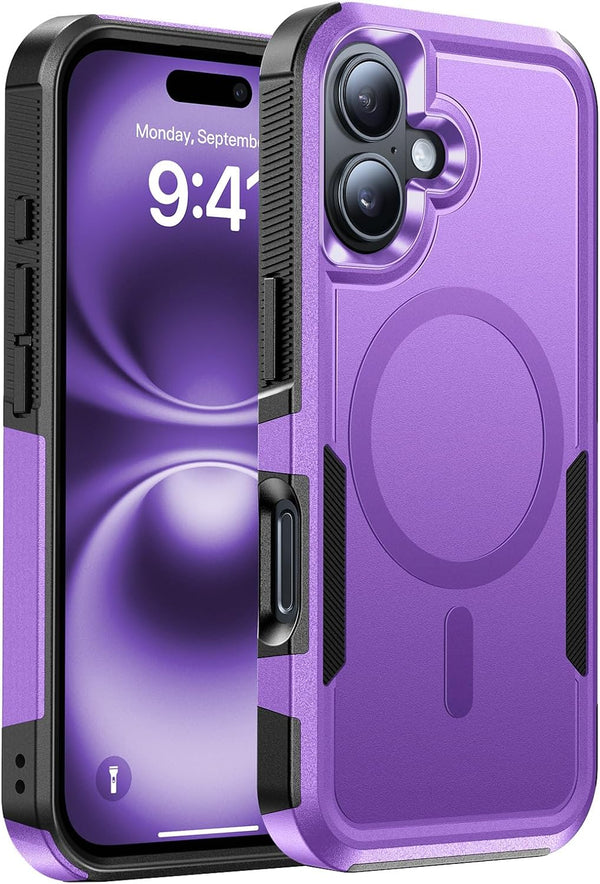 DEVISELOVE Magnetic for iPhone 17 Case Military-Grade Dual-Layer Shockproof, Heavy Duty Rugged Protection