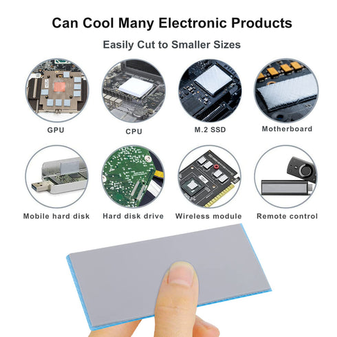 Thermalright Thermal Pad, 1.5mm, 12.8 W/mK, Non-Conductive Heat Resistance, Silicone for PC PS5 PS4 Laptop Heatsink