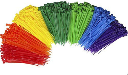 6 Inch Brown Zip Ties, 100 Pieces, Nylon Cable Wire Ties with 40lb Strength