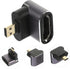 Veemoon Video Connector Adapter for Laptop and Projector Female to Male Angled Converter Space-Saving Design for Signal