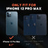 NTG Heavy-Duty Case for iPhone 12 Pro Max, Rugged Lightweight Slim Shockproof Protective Case, Black