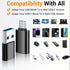 SheraF 4 Pack USB to USB C OTG Adapter, 2Pack Type C Female to A Male, 2Pack USB C Male to USB 3.0 Female