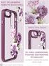 Dretal iPhone SE 2022/2020 Case, with Tempered Glass Screen Protector, Military Grade Drop Tested, Purple