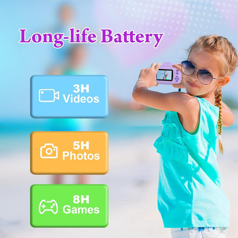 Trayoo 3 4 5 6 7 8 9 10 Kids Camera Instant Print, Kids Digital Camera Instant, Portable Kids Camera Christmas Birthday