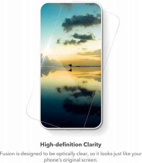 ZAGG InvisibleShield Fusion with D3O for Samsung Galaxy S22+ – Flexible Hybrid Screen Protection with Extreme Impact