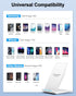 NANAMI Fast Wireless Charger - Qi Certified Charging Stand 7.5W for iPhone 15/14/13/12/SE 2020/11/XS Max, 10W for