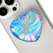 Luhoit Expandiing Cell Phone Grip Heart Shape Glass Finger Holder for Smartphones, Cellphone