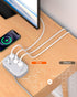 USB C Travel Power Strip - Ultra Flat Extension Cord with 3 Outlets and 3 USB Ports