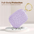 Fashion Engraving Leopard Case Compatible for Airpods Pro 2 Case Cover 2022, Soft Silicone, Front LED Visible, Lavender