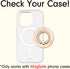 Sonix Magnetic Phone Grip and Phone Ring Holder - Compatible with MagSafe - Rotatable Kickstand and Phone Holder for iPhone 15, 14, 13, 12 Series - Gold/Clear Rhinestone