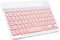Ultra-Slim Bluetooth Keyboard, Portable Mini Wireless Rechargeable for Apple iPad, iPhone, Samsung Tablet, Smartphone,