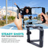 Movo SPR-20 Foldable Smartphone Video Rig Cage with Cold Shoe Mounts for Microphone/LED Light - Vlogging Mount for