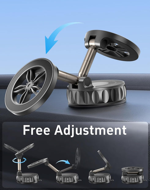 NKNZLY 2026 [125+ LB 3000gf 360 17 16 15 14 13 12 Upgraded Car Phone Holder for Magsafe Strongest Suction & Strongest
