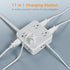 TESSAN Flat Plug Long Extension Cord, 25 Ft, Power Strip with 8 Outlets and 3 USB Ports