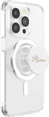 PopSockets PopGrip for MagSafe Beige White Heart Mama