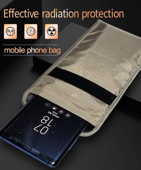 LVFEIER Security Pouch - Anti-Tracking Anti-Spying GPS RFID Signal Blocking Bag for Cell Phone Privacy Protection