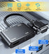 AKWOR 2 1,1080P@60HZ VGA to HDMI+VGA Adapter for Dual Monitors, VGA to HDMI Adapter Splitter in Full HD Display Video