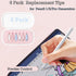 Wilbeva 6 Pack 2nd 1st 2nd/ 1st (A-6 Pack Replacement Pencil Tips with Case for Apple iPad / Generation - Sensitive