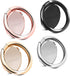 Finger Ring Stands Set, Pack of 4 Universal Thin 360 Degree Rotation Rings, Compatible with iPhone & Android (Rose