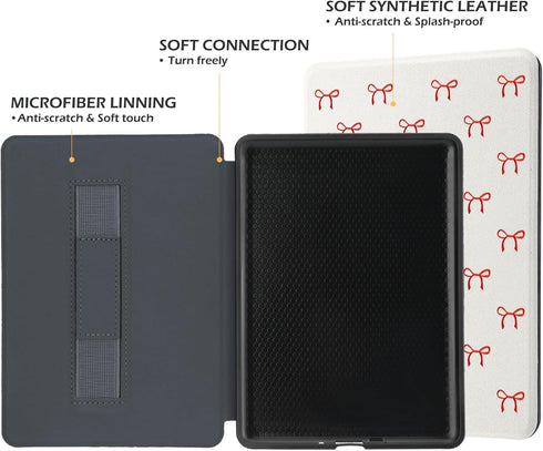 Idocolors 7" Paperwhite(12th Gen-2024), 6(KPW6) Paperwhite(2024), Cute Case for Kindle New e-Reader Kindle Paperwhite