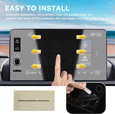 Karltys 2 Pack Screen Protector for Honda CR-V/HR-V 2023-2025 & Civic 2022-2025, Anti Glare Tempered Glass