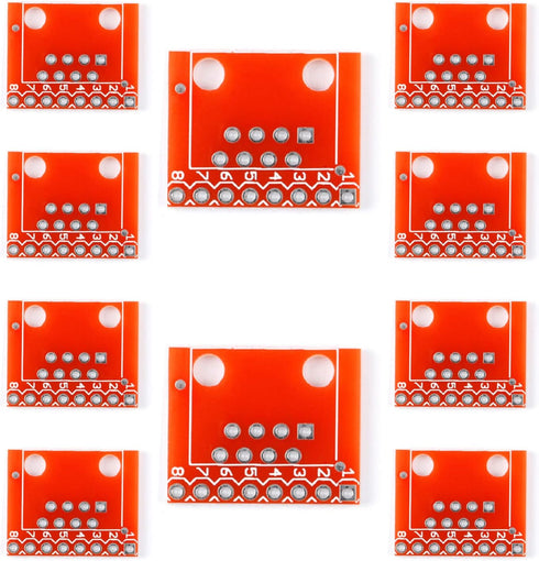 10pcs RJ45 Ethernet Connector Breakout Board - DIY Electronics for Arduino RJ45 to DIP Adapter Plate