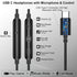 USB C Headphone Type C Earphone Magnetic Wired Earbud for iPhone 15 Pro Max, Samsung S24 Ultra, Noise Canceling