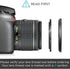 49mm-52mm Step Up Ring 49mm Lens to 52mm Filter (2 Pack), WH1916 Camera Lens Filter Adapter Ring Lens Converter Accessories