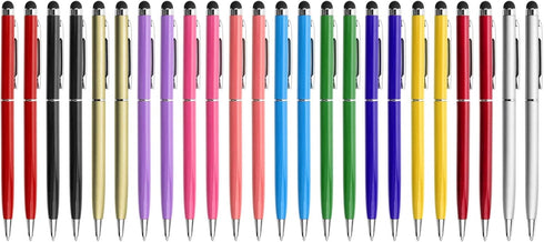 24 Pack Stylus Pens for Touch Screens - innhom Stylus Pen for iPad, iPhone, Tablets, Samsung, Black Ink Ballpoint Pens