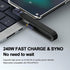 Short USB C Cable (5 inch), 240W USB to USB C Cable 90 Degree, 40Gbps Data Transfer for iPhone 15, MacBook, iPad Pro