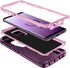 for Galaxy S9 Case, Heavy Duty Shockproof Dust/Drop Proof 3 Layer Full Body Protection Rugged Cover Case (Purple/Pink)