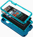 Galaxy S10e Case for Samsung, Shockproof Dustproof 3-Layer Heavy Duty Protection Cover, Turquoise