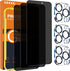 QHOHQ for iPhone 16 Pro Max Privacy Screen Protector + Camera Lens
