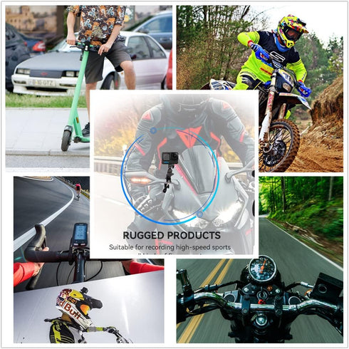 Super Clamp Camera Mount with 1/4" Screw for Bike/Bicycle/Motorcycle Handlebars, Compatible with DSLR Camera/Gopro