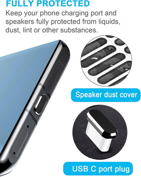 USB C Dust Plug Dust Cover for Phone USB Type C Charging Port Speaker Anti Dust Protection Cover Kit