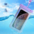 Floating Waterproof Phone Pouch, Soap Bubble Waterproof Case with Crossbody Lanyard for iPhone 15 14 13 Pro Max