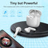 Jxrev Wireless Earbuds, Bluetooth 5.3 Noise Cancelling Mic, IP7 Waterproof Sports Earphones, 32H Playtime, White