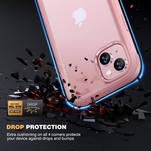 Diaclara 15 15 6.1" Designed for iPhone Case, Full Body Rugged Case with Built-in Touch Sensitive Anti-Scratch Screen