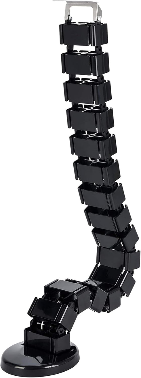 Vwindesk Vertebrae Cable Management Spine Kit | Quad Entry Wire Organizer for Height Adjustable Desk, Black