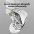 CCA CRA in Ear Monitors Headphones Ultra-Thin Diaphragm Dynamic Driver Super Bass Clear Sound Earbuds Wired IEM Earphones with Detachable Cable for Singer Musician DJ Stage Church (White)