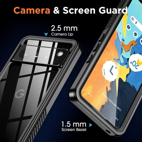 ANTSHARE Google Pixel 8 Pro Waterproof Case, IP68, 16FT Dropproof, Full Body Shockproof, Built-in Screen Protector,